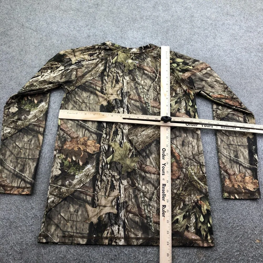 Carhartt Shirt Kids 10-12 Brown Camo Long Sleeve Hunting Base Layer Outdoor Top